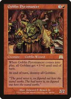 GOBLIN PYROMANCER - Onslaught - MTG Magic the Gathering Card - Rare - Image 1