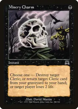 MISERY CHARM - Onslaught - MTG Magic the Gathering Card - Common - Image 1
