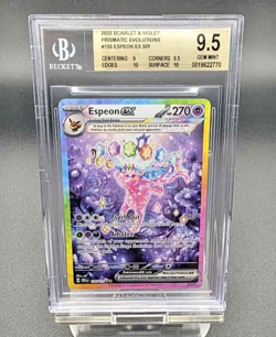 2025 Pokemon Espeon EX 155/131 BGS 9.5 Gem Mint SV: Prismatic Evolutions PRE EN - Image 1