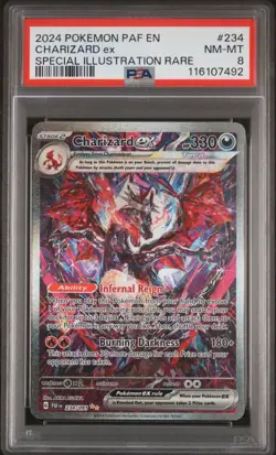 Charizard ex - 234/091 - PSA 8 - SIR - Paldean Fates - Pokemon - 10660 - Image 1