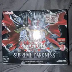 Yugioh Supreme Darkness Booster Box 1st ed English Sealed - Image 1