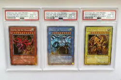 YuGiOh! 2003 Slifer Ra Obelisk Game Boy Secret Rare Sequential PSA 10 - Image 1