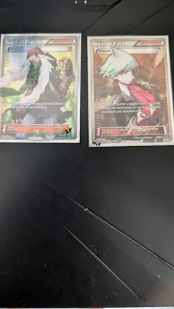 Pokemon Card XY Full Art Trainer Lot (Steven is HP) ( AZ is LP-) - Image 1