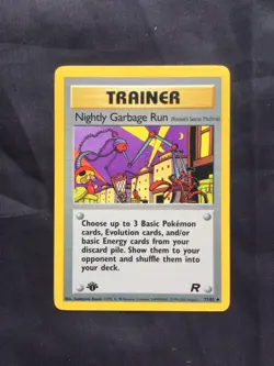 Pokemon Cards: Team Rocket 1st Edition Uncommon: Nightly Garbage Run 77/82 - Image 1