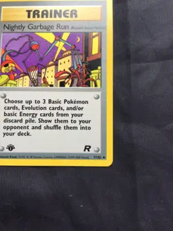 Pokemon Cards: Team Rocket 1st Edition Uncommon: Nightly Garbage Run 77/82 - Image 4