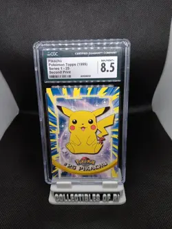 CGC 8.5 Pikachu #25 Topps series 1 Pokemon Card 1-25 Second Print 1999 - Image 1