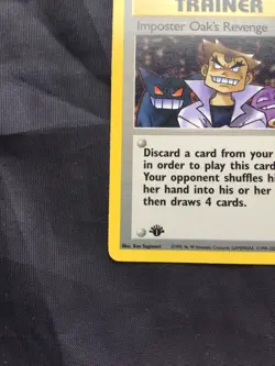 Pokemon Cards: Team Rocket 1st Edition Uncommon: Impostor Oak's Revenge 76/82 - Image 5