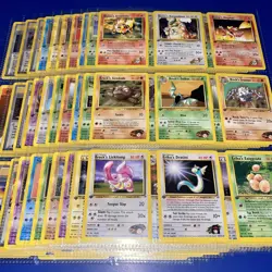 NM+ Pokemon Complete 1st Edition Gym Heroes Common & Uncommon 90 Cards Set Lot - Image 1