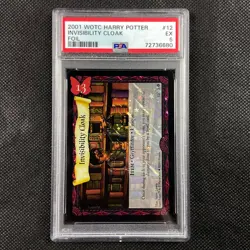 PSA 5 Invisibility Cloak 12/1160 Harry Potter Card Holo Excellent Graded - Image 1