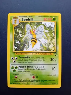 Pokemon Cards: Base Set 2 Rare: Beedrill 21/130 - Image 1