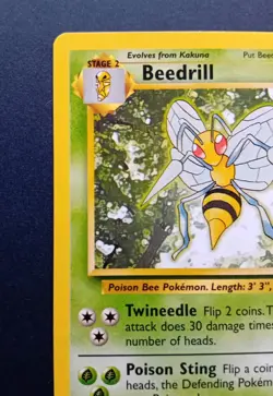 Pokemon Cards: Base Set 2 Rare: Beedrill 21/130 - Image 3