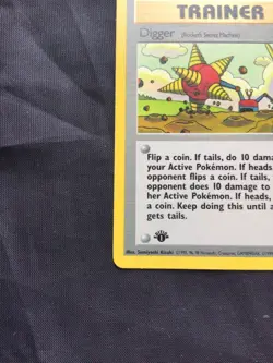 Pokemon Cards: Team Rocket 1st Edition Uncommon: Digger 75/82 - Image 5