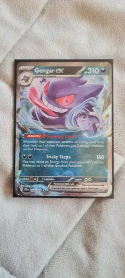 Pokemon Gengar EX TCG Temporal Forces Holo Card 104/162 Double Rare NM - Image 1