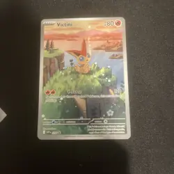 Pokemon TCG Victini Full Art Holo Black Star Promo Card 208 - Image 1
