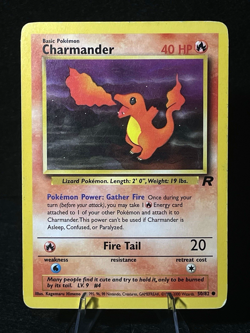 Pokemon Charmander 50/82 Team Rocket Regular MP 1999-2000 WOTC Starter TCG Card - Image 1