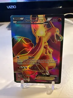 Charizard EX 100/106 basic 2013 holographic Pokemon card - Image 1