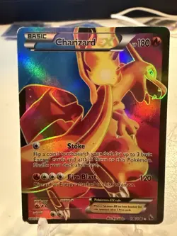 Charizard EX 100/106 basic 2013 holographic Pokemon card - Image 2