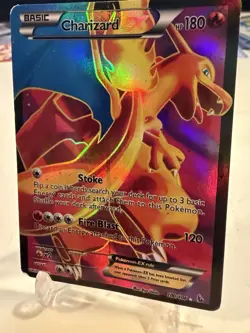 Charizard EX 100/106 basic 2013 holographic Pokemon card - Image 3