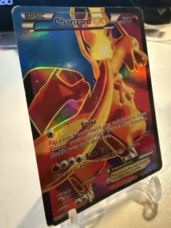 Charizard EX 100/106 basic 2013 holographic Pokemon card - Image 5
