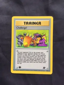 Pokemon Cards: Team Rocket 1st Edition Uncommon: Challenge! 74/82 - Image 1