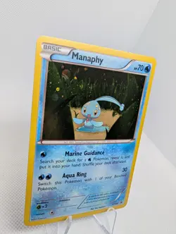 Manaphy XY190 X & Y Cosmos Holo Ultra Rare Black Star Promo Pokemon Card LP - Image 2