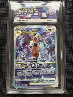 Ace Grading 9 Zeraora Vstar Crown Zenith Pokemon Card GG43/GG70 - Image 1