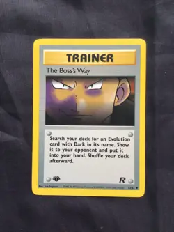 Pokemon Cards: Team Rocket 1st Edition Uncommon: The Boss's Way 73/82 - Image 1