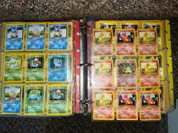Vintage Binder Pokemon Card Collection Holos Hits Wotc Base Set Charizard - Image 1