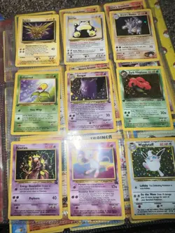 Vintage Binder Pokemon Card Collection Holos Hits Wotc Base Set Charizard - Image 2