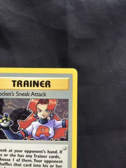 Pokemon Cards: Team Rocket 1st Edition Rare: Rocket's Sneak Attack 72/82 - Image 3