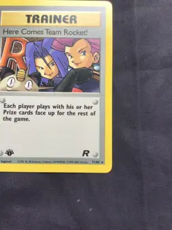 Pokemon Cards: Team Rocket 1st Edition Rare: Here Comes Team Rocket! 71/82 - Image 4