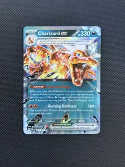 Pokemon Card Charizard ex 125/197 Obsidian Flames Half Art Near Mint - Image 1