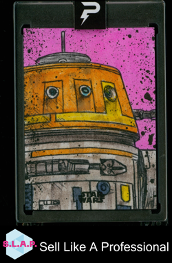 R2D2 TOPPS - STAR WARS CHROME SKETCH CARD 2025 ENGLISH - Image 1