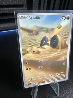 Pokemon TCG Sandile Scarlet & Violet Base Set Holo Card 216/198 IR - Image 2