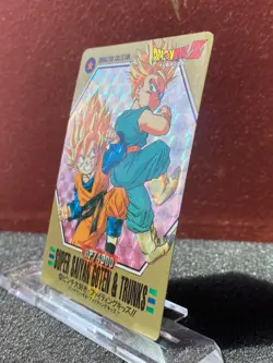 Bandai 1994 Dragon Ball Z CCG Characters Collection Prism Insert Card 45 Trunks - Image 2
