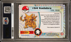 1999 Topps Pokemon Trading Card - Kadabra #64 FOIL ITALIAN POP 1 - PSA 10 - Image 2