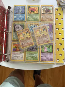 Vintage Pokemon Card Binder Collection Lot Base Set Charizards, 1st Editions - Image 1