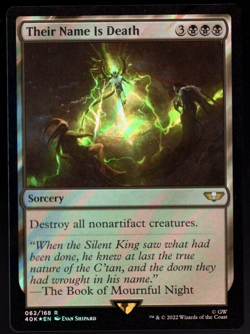 Their Name Is Death 062/168 Rare Surge Foil Warhammer 40k Magic The Gathering NM - Image 1
