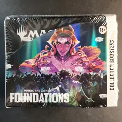 Sealed Magic the Gathering MTG Foundations Collector Booster Box TM0019 - Image 1