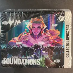 Sealed Magic the Gathering MTG Foundations Collector Booster Box TM0020 - Image 1