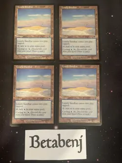 4x MTG Lonely Sandbar Onslaught (Playset) - Free ship over $25 - Image 1