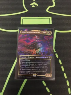 MTG Magic The Gathering Olivia, Opulent Outlaw Foil OTJ Outlaws Commander - Image 1