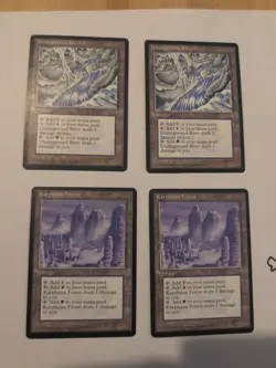 2x Each Karplusan Forest And Underground River NM Ice Age - Image 1