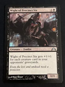 1x Wight of Precinct Six (84) Gatecrash LP MTG Magic the Gathering x1 MKE - Image 1