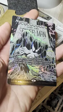 Magic The Gathering - MTG - Spider-Man - Reanimate FOIL - Mythic - M 0020 NM/M - Image 2