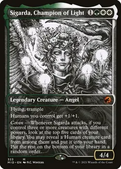 Sigarda, Champion of Light Showcase Regular - Innistrad: Midnight Hunt MTG-NM - Image 1