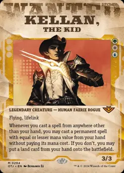 Kellan, the Kid SHOWCASE FOIL, Outlaws of Thunder Junction, MTG NM/M - Image 1