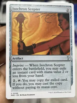 Isochron Scepter • White Border Mystery 2 • Pack Fresh • Mtg (2231) - Image 1