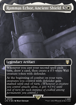 Rammas Echor, Ancient Shield SCENE BORDERLESS FOIL, The Lord of the Rings, NM/M - Image 1