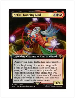1x Kefka, Dancing Mad, Extended Art, Final Fantasy, Magic MTG NM - Image 1